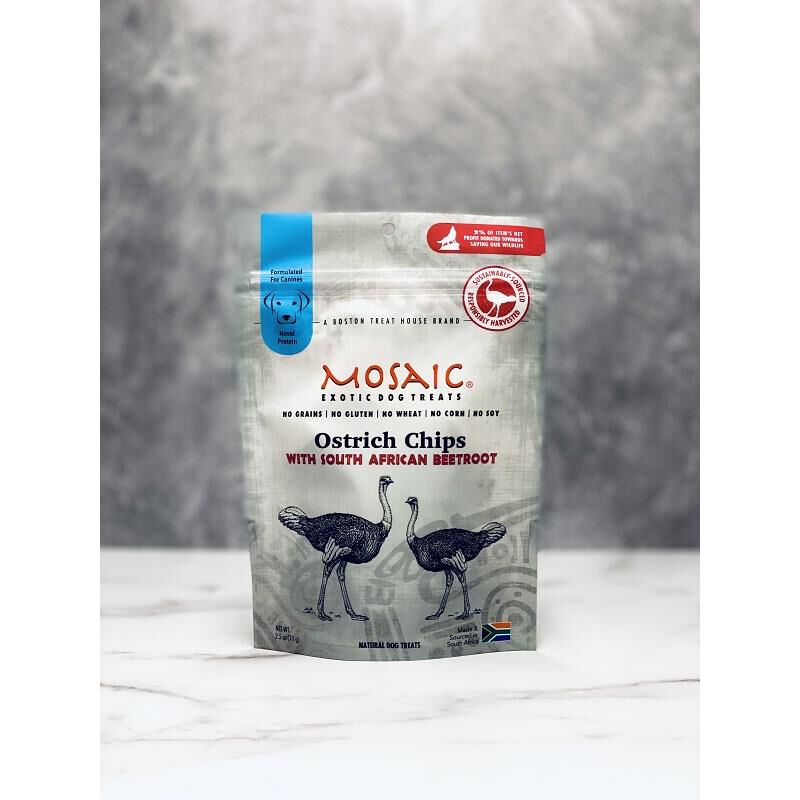 Mosaic South African Ostrich Chips with Beetroot, 2.5 oz