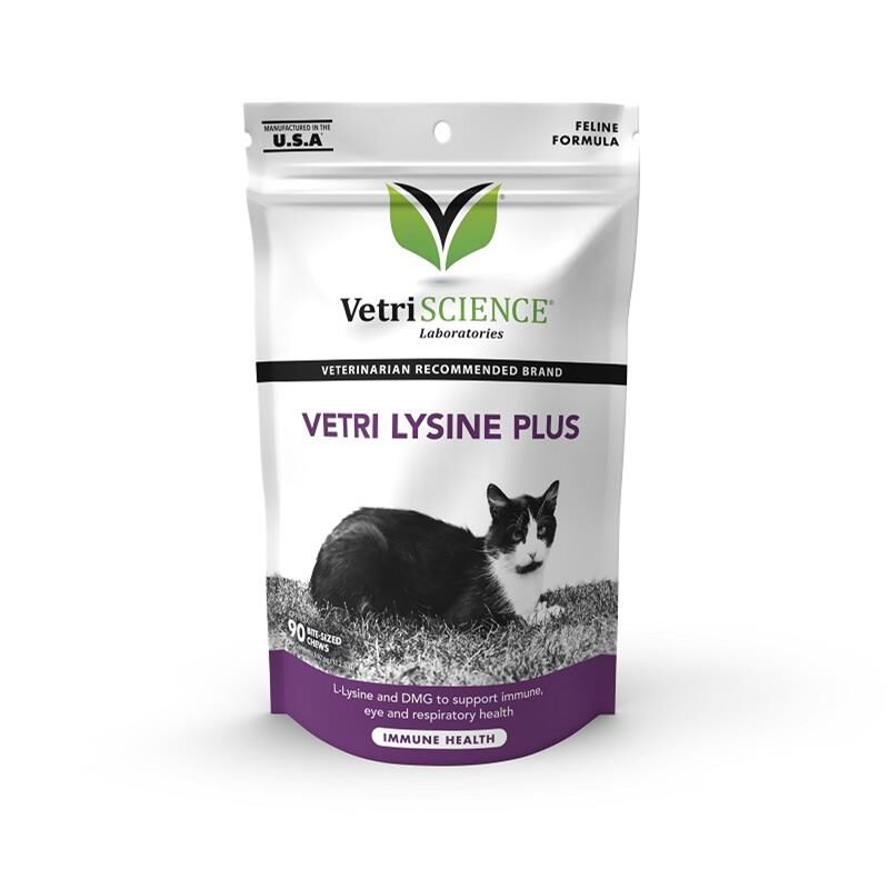 VetriScience Vetri Lysine Plus Feline, 90 Bite-Sized Chews