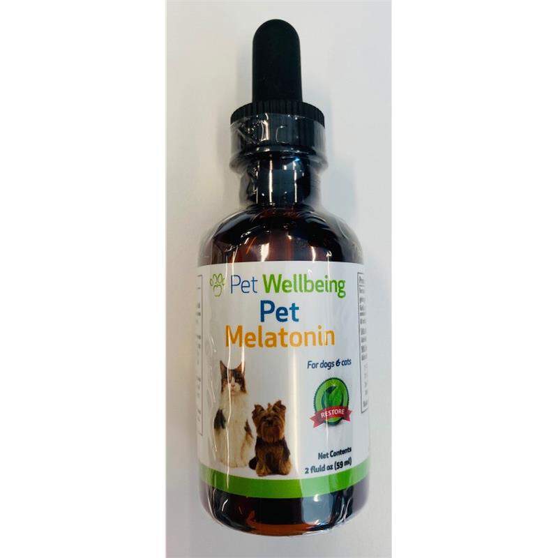 Pet Wellbeing Melatonin for Dogs and Cats, 2 oz
