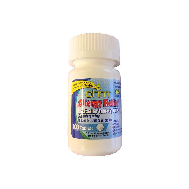 Loratadine 10 mg, 100 Tablets