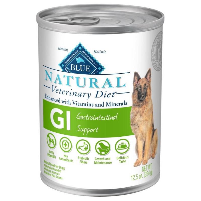 Blue Buffalo Natural Veterinary Diet GI Gastrointestinal Support Dog Food (12 x 12.5 oz) Cans