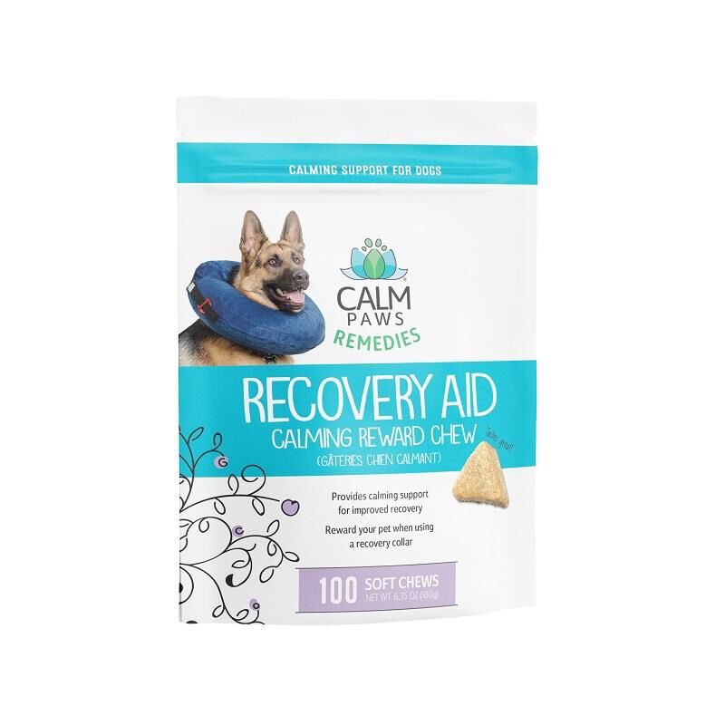Calm Paws Remedies Recovery Aid Calming Soft Chews for Dogs, 100 ct