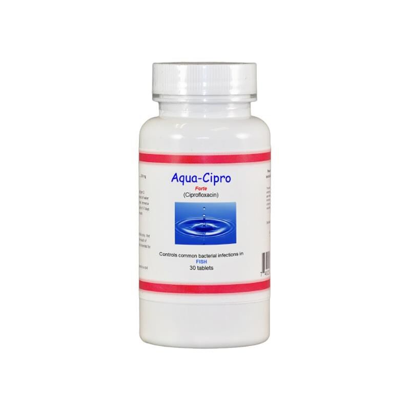 Aqua-Cipro (Ciprofloxacin) 30 Tablets, Forte 500 mg