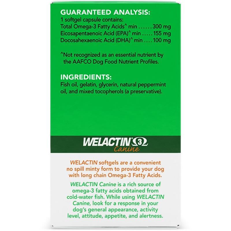 Nutramax Laboratories Inc. Welactin Canine Softgel Capsules for Dogs 120 Count