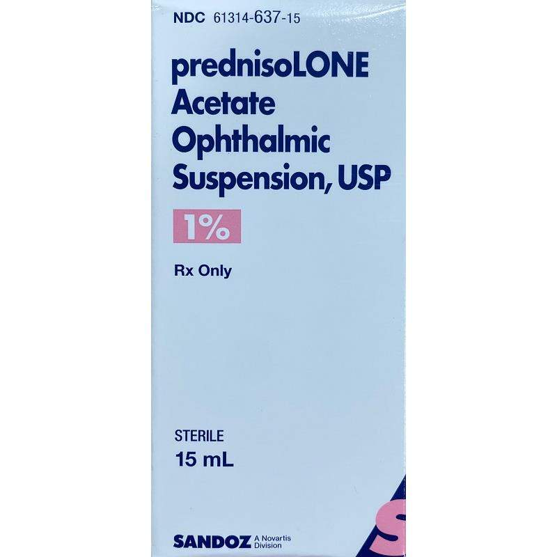 Prednisolone Acetate 1% Ophthalmic Suspension - 15 ml