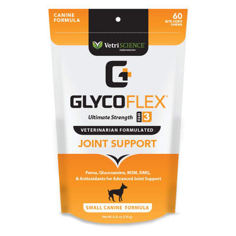 VetriScience Glyco-Flex III Small Canine Formula, 60 Bite-Sized Chews