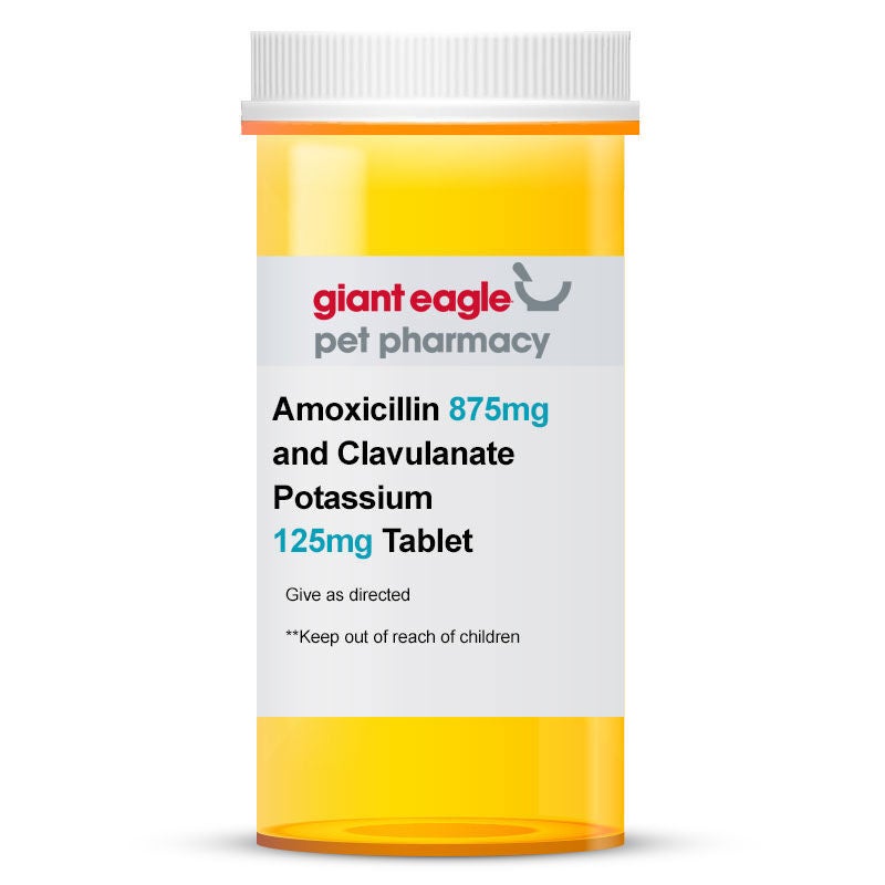 Amoxicillin 875 Mg And Clavulanate Potassium 125 Mg Tablet Giant Eagle Pet Pharmacy