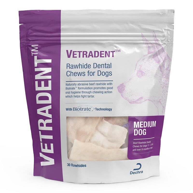Vetradent Rawhide Dental Chews for Dogs