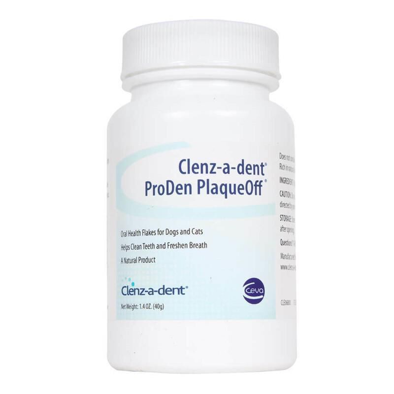 Clenz-A-Dent ProDen PlaqueOff for Dogs and Cats, 40 g