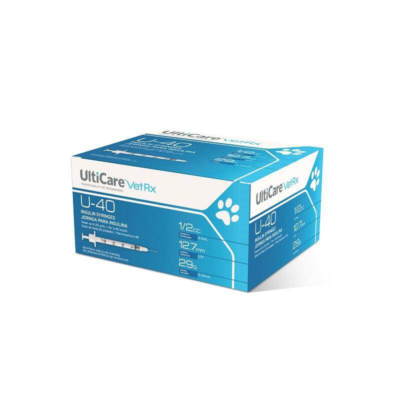 Ulticare U-40 Insulin Syringes 29 g, Box of 100