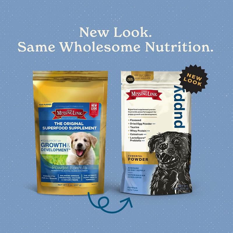 The Missing Link Original Growth & Development Powder Supplement For Puppies,  8 oz.