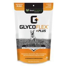 VetriScience Glyco-Flex Plus for Small Dogs under 30 lbs, 60 Chews