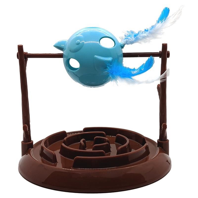 Doc & Phoebe's Twirly Bird Snacker Cat Toy