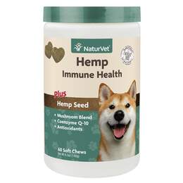NaturVet Hemp Immune Health Plus Hemp Seed Soft Chews for Dogs