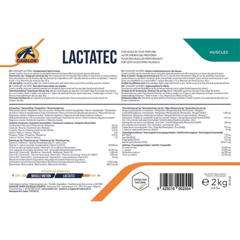 Cavalor Lactatec Powder, 2 kg