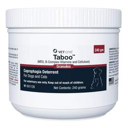 Taboo Coprophagia Deterrent Granules for Dogs and Cats, 240 grams