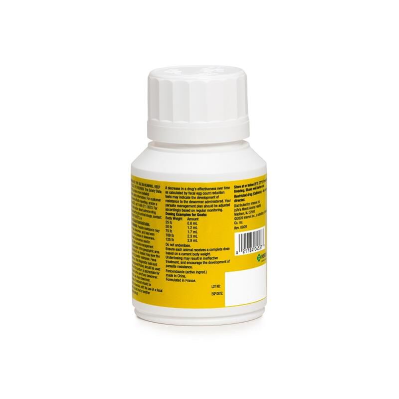 Merck Animal Health Safe-Guard Goat Dewormer, 4.2 fluid ounces