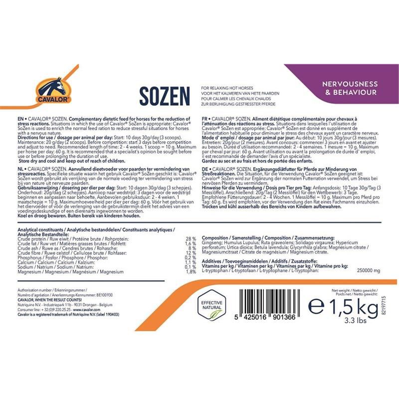 Cavalor SoZen, 1.5 kg