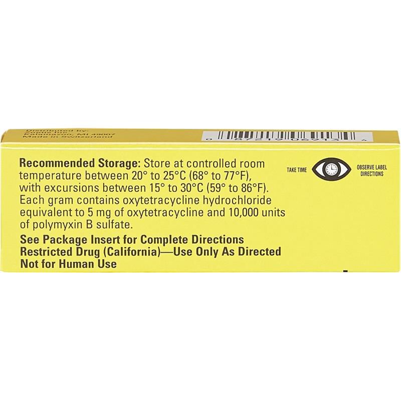 Zoetis Terramycin Ophthalmic Ointment for Dogs, Cat, and Horses with Superificial Ocular Infections, 1/8 ounce
