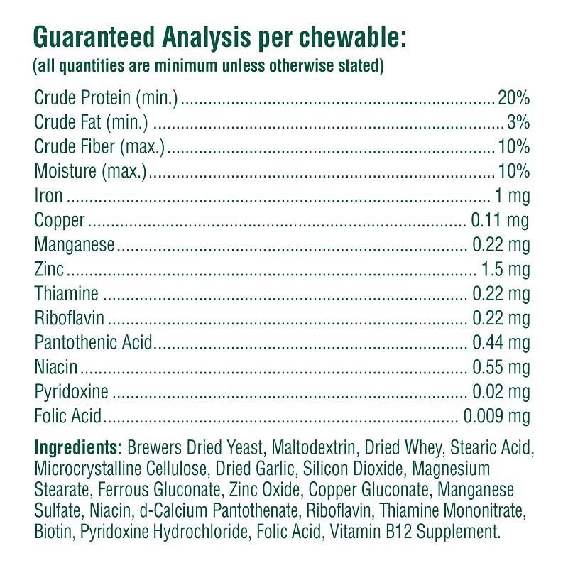 PetNC Brewers Yeast Chewable Tablets for Dogs, 250 ct