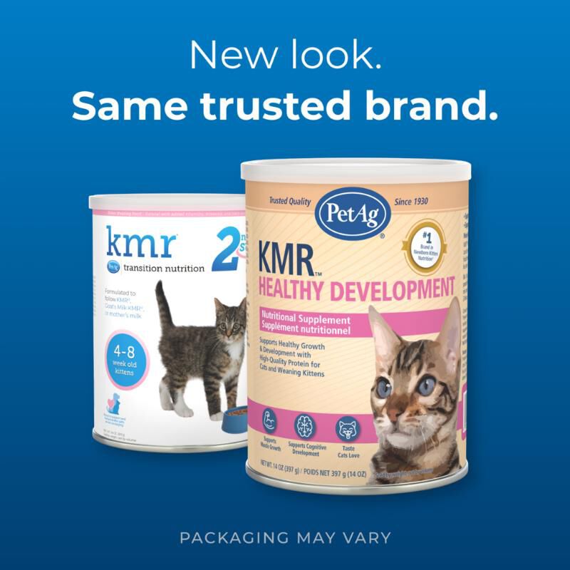 PetAg KMR Healthy Development Cat and Kitten Weaning Food Powder, 14 oz.
