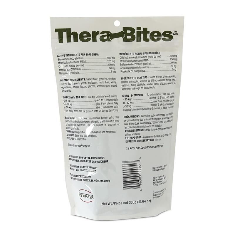 Thera-Bites Hip & Joint Supplement for Large Dogs, 60 soft chews