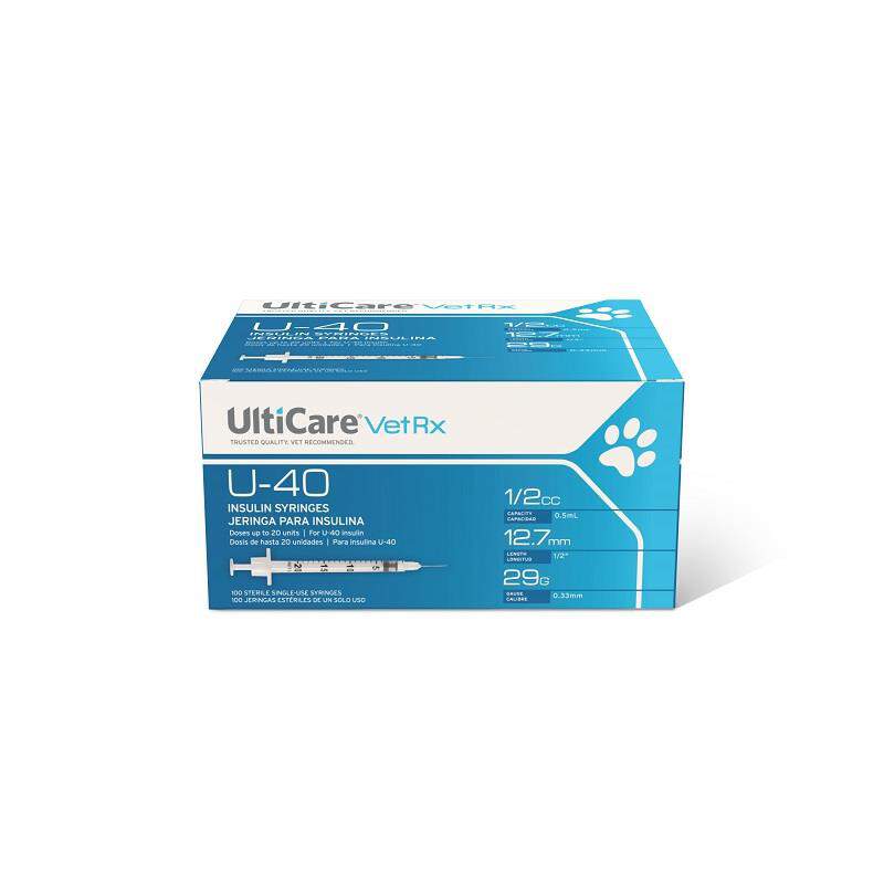 Ulticare U-40 Insulin Syringes 29 g, Box of 100