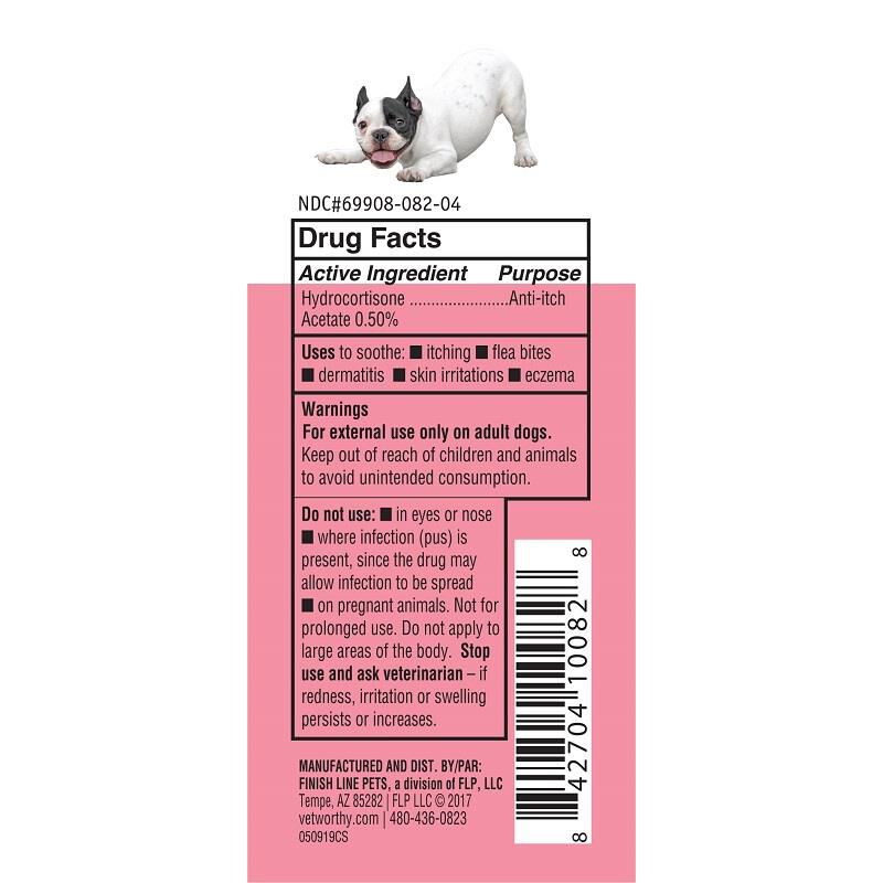 Vet Worthy Hydrocortisone Spray for Dogs, 4 fl oz