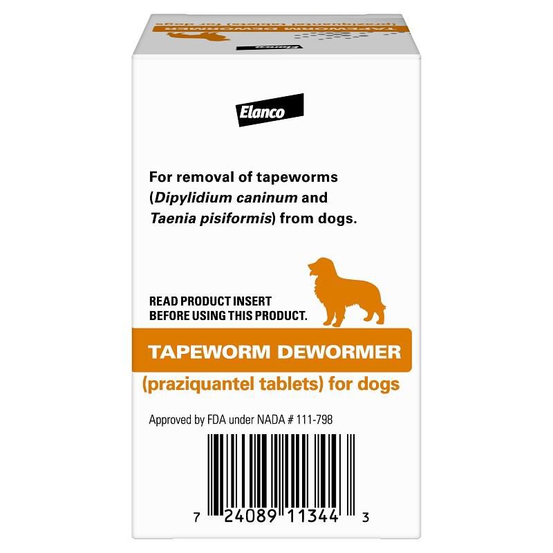 Tapeworm Dewormer for Dogs, 5 Tablets