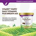 NaturVet VitaPet Puppy Daily Vitamins Plus Breath Aid Soft Chews, 70 ct
