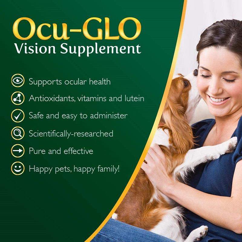 Ocu-GLO Vision Supplement for Dogs, 90 Liquid Gelcaps for Medium & Large Dogs