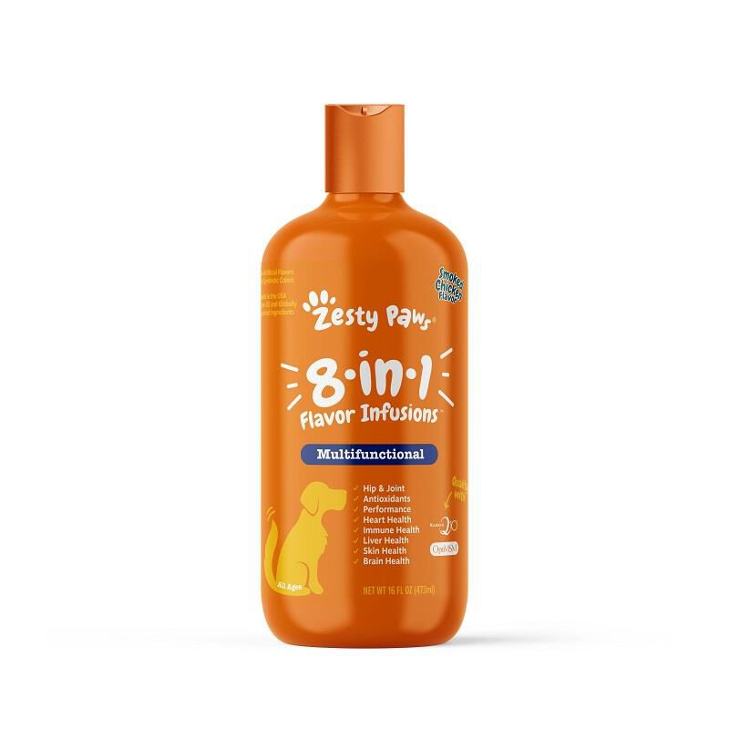 Zesty Paws Flavor Infusions 8-in-1 Broth Booster Chicken, 16 oz