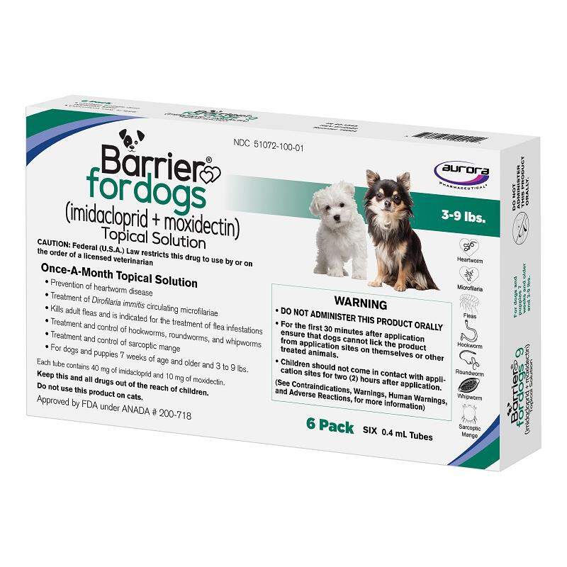 Barrier (imidacloprid + moxidectin) Topical Solution for Dogs