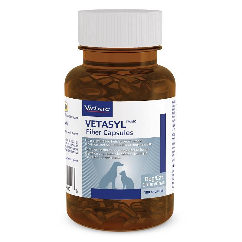 Vetasyl Fiber Capsules for Pets 500 mg, 100 Ct.