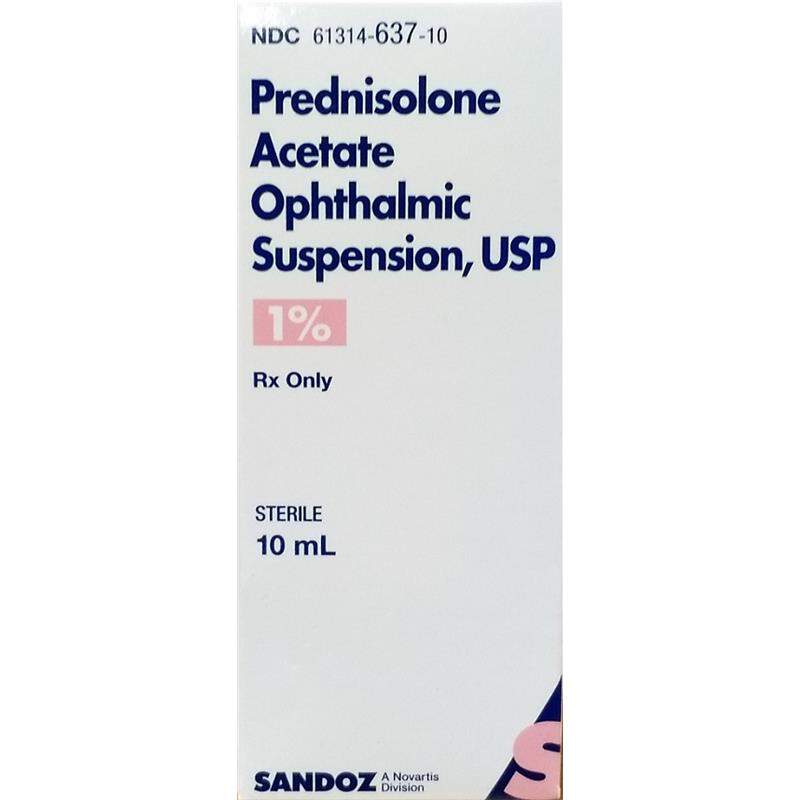 Prednisolone Acetate 1% Ophthalmic Suspension 10 ml
