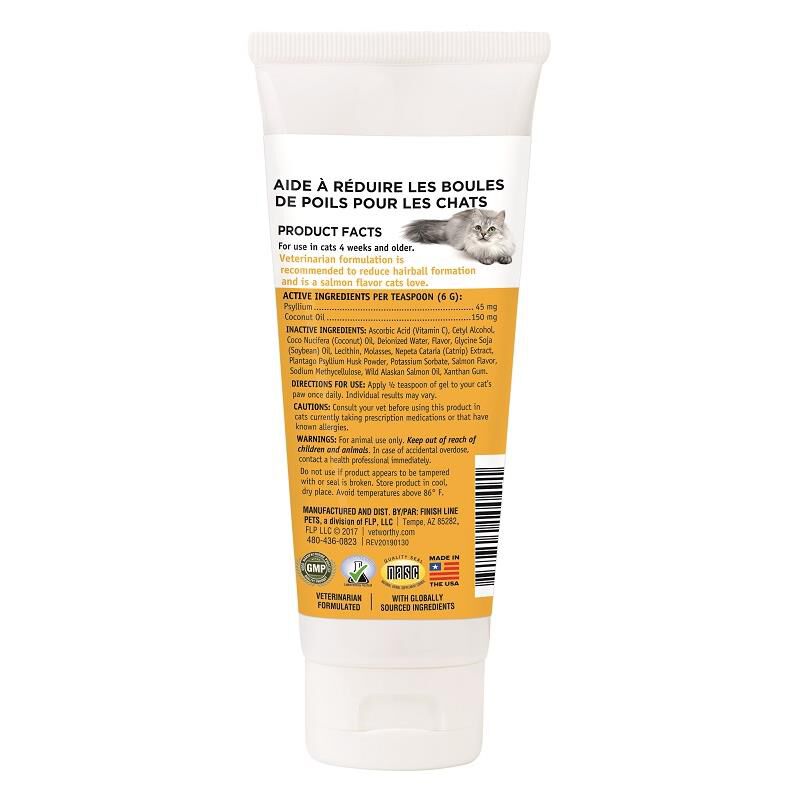 Vet Worthy Hairball Paw Gel for Cats, 3 fl oz