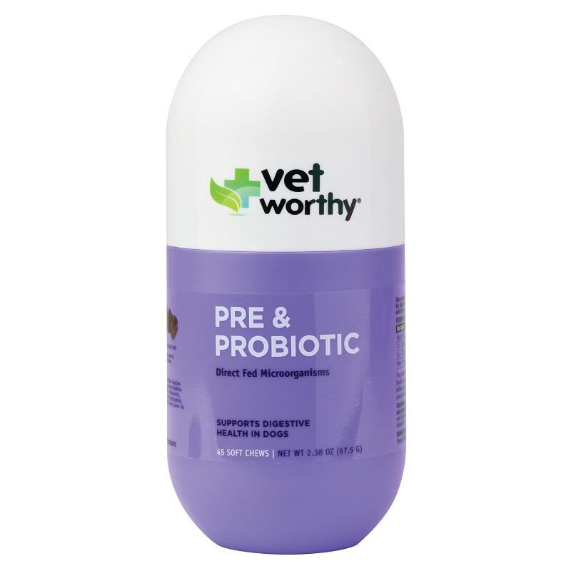 Vet Worthy Probiotic Soft Chews for Dogs, 45 ct