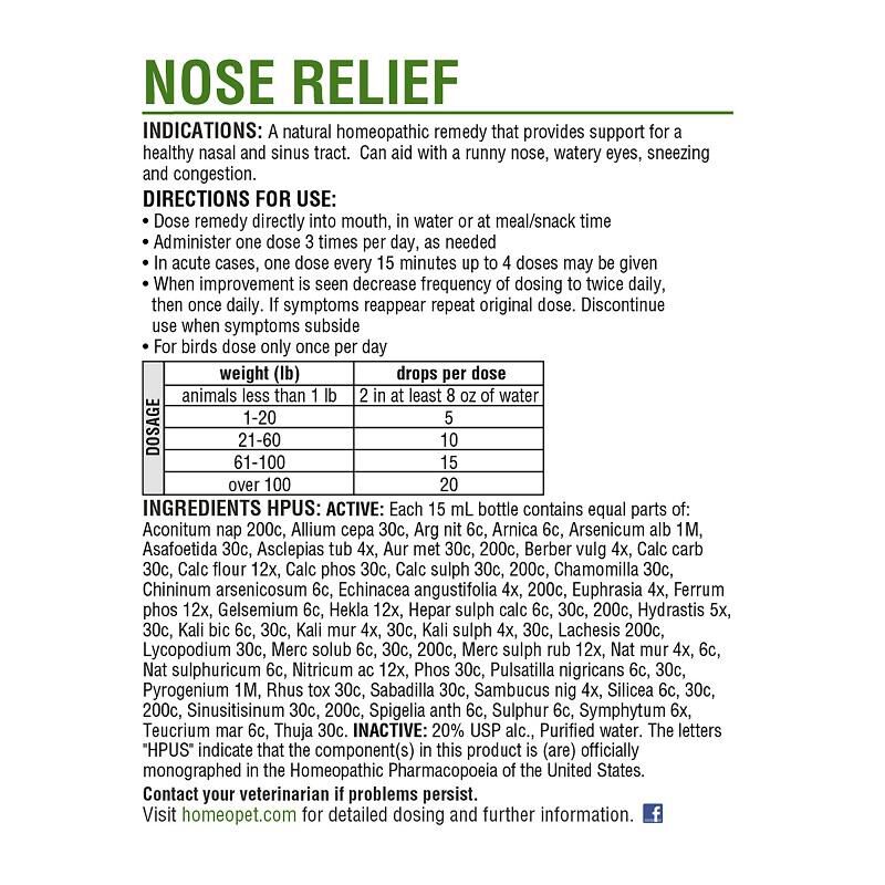 HomeoPet Nose Relief