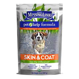 The Missing Link Pet Kelp Skin & Coat Powder Supplement For Dogs, 8 oz.
