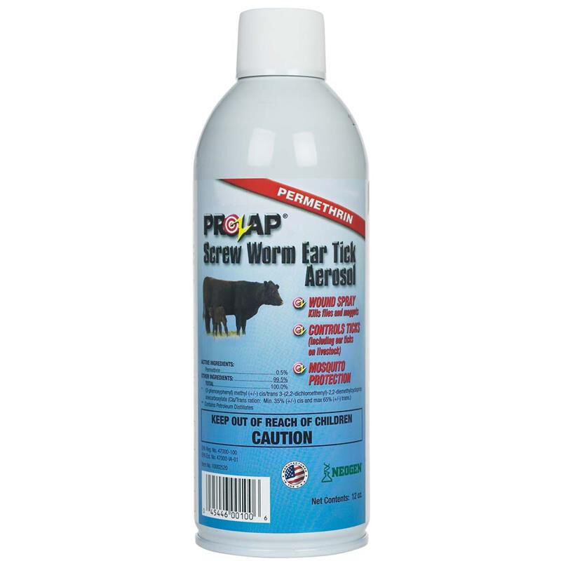 Prozap Screw Worm Ear Tick Aerosol, 12 oz