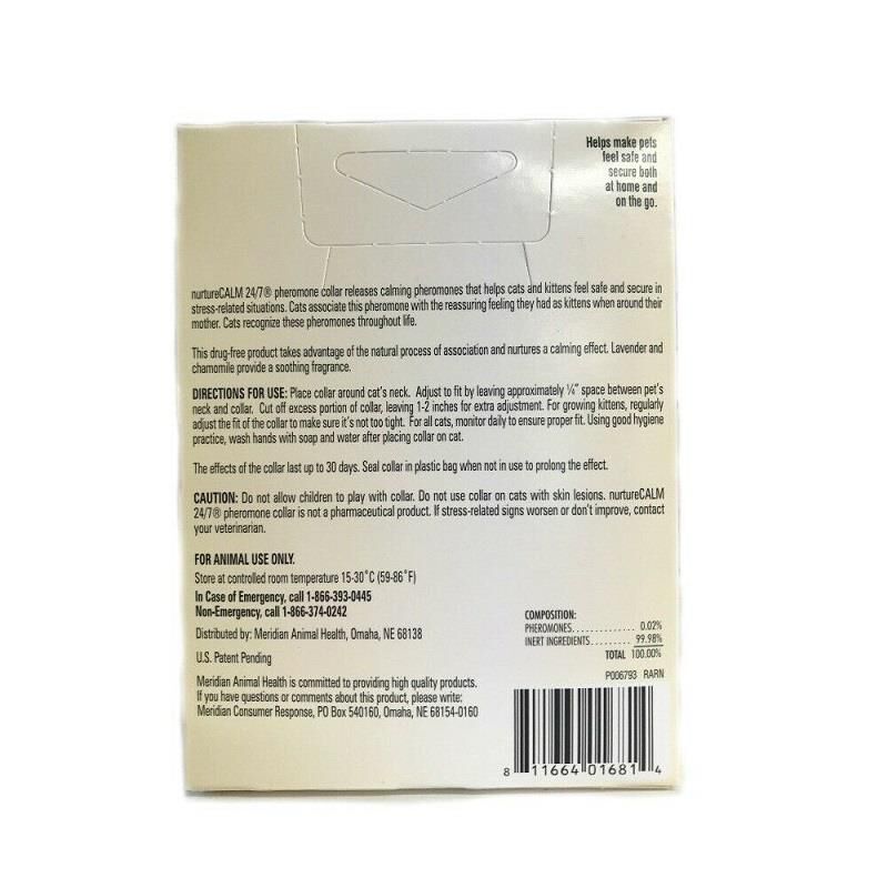 Meridian Animal Health NurtureCALM 24 7 Pheromone Collar for Cats 15