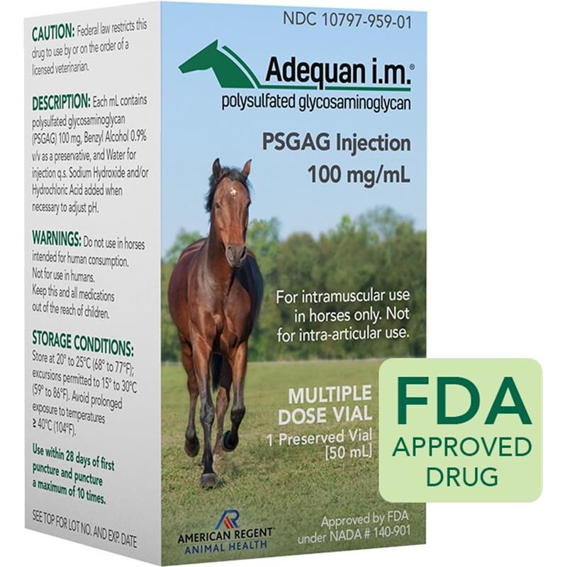 Adequan Equine I.M., 100mg/ml 50ml Vial
