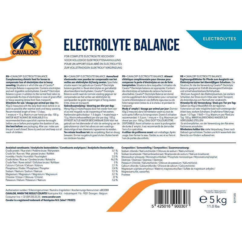 Cavalor Electrolyte Balance, 5 kg
