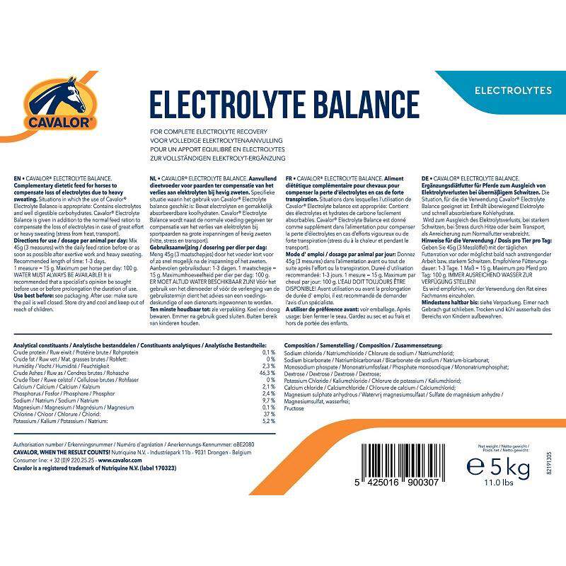 Cavalor Electrolyte Balance, 5 kg