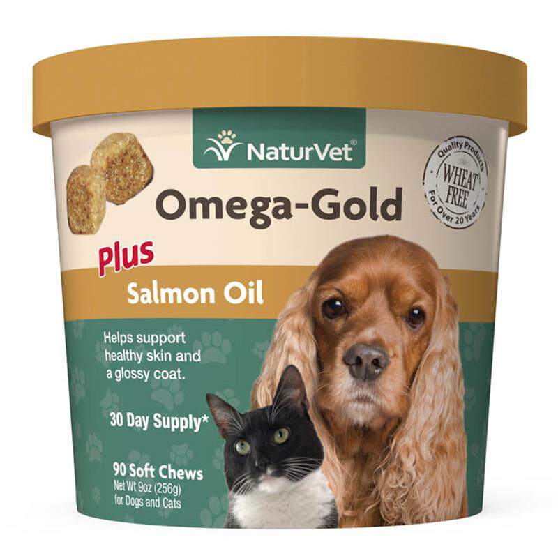 NaturVet Omega Gold Plus Salmon Oil Soft Chews