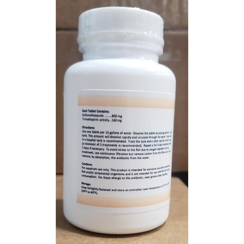 Aqua-SMZ/TMP (800 mg Sulfamethoxazole/160 mg Trimethoprim), 30 Tablets