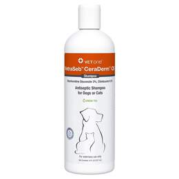VetraSeb CeraDerm CB Antiseptic Shampoo for Dogs and Cats