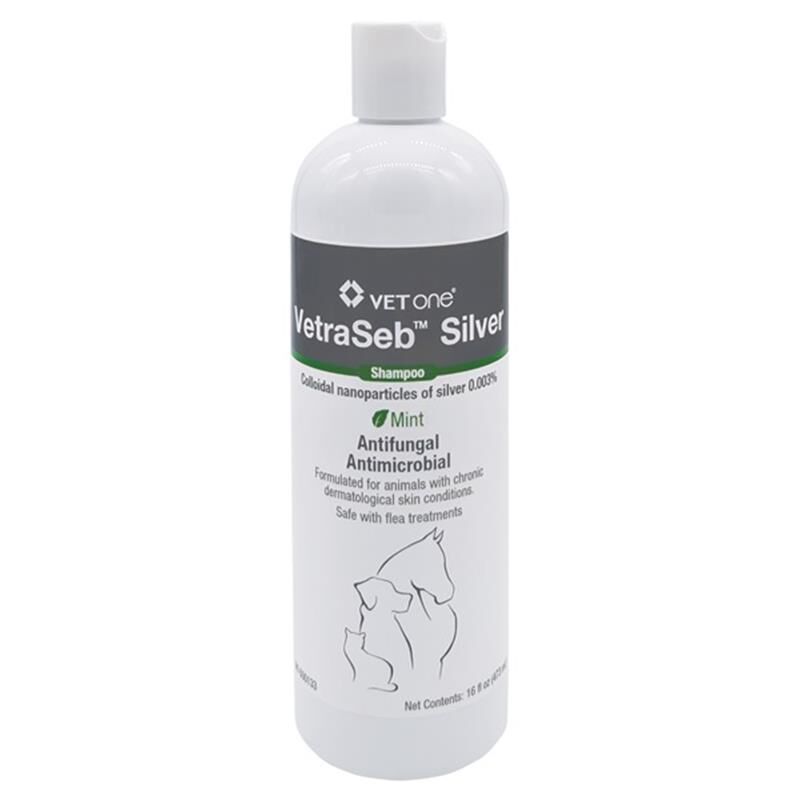 VetraSeb Silver Antifungal Antimicrobial Shampoo, 16 oz