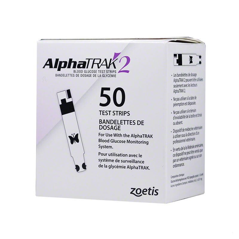 Zoetis AlphaTrak 2 Test Strips for Dogs and Cats with Diabetes, 50 Count