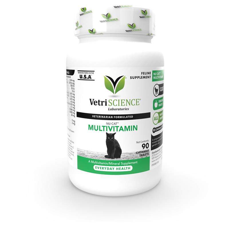 VetriScience NU CAT Multivitamin, 90 Chewable Tabs